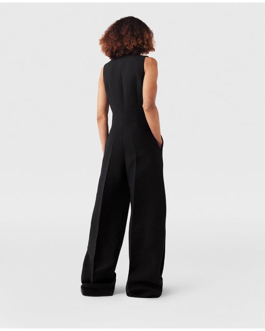 Stella McCartney Blue Chain Embellished Sleeveless Jumpsuit