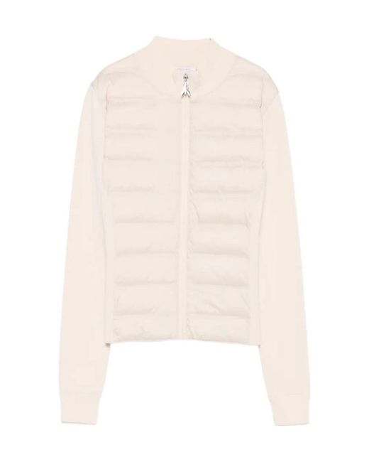 Patrizia Pepe White Quilted Zip-Up Down Jacket
