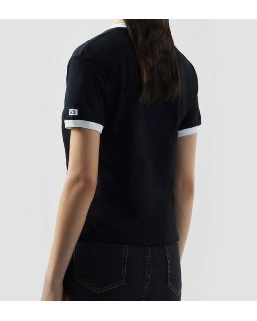 Gcds Black Ti Amo Boxy T-Shirt for men