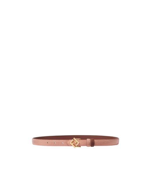 Fendi White Ff Diamonds Reversible Belt