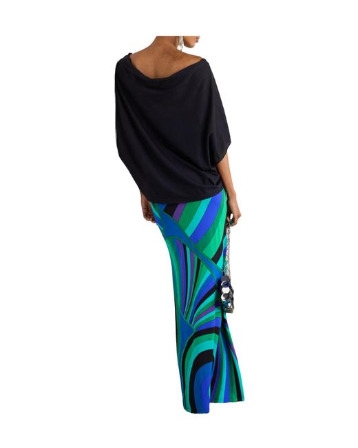 Emilio Pucci Blue Iride Maxi Dress