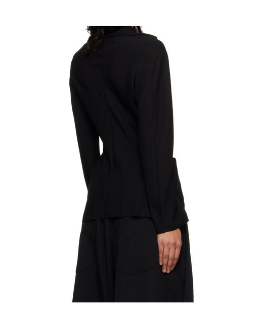 Junya Watanabe Black Long-Sleeved Casual Jacket