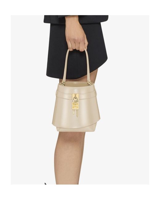 Givenchy White Shark Lock Bucket Bag