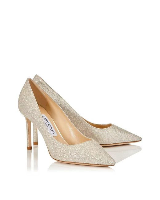 Jimmy Choo White Pointed-Toe High Heels