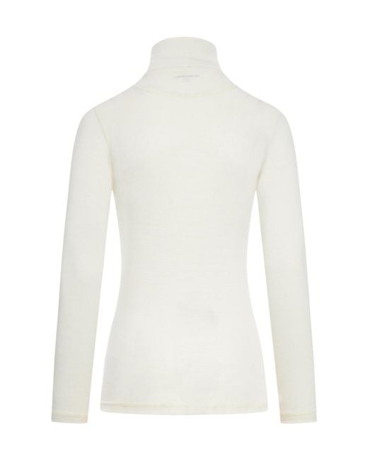 Jil Sander White High-Neck T-Shirt