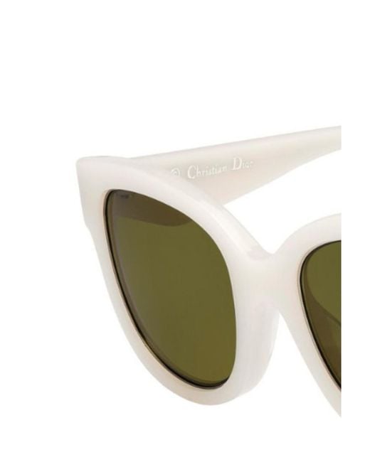 Dior Logo Sunglasses in White | Lyst UK