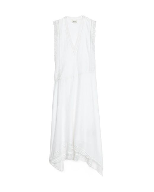 Zadig & Voltaire White Leiluoer Tomboy-Style Dress