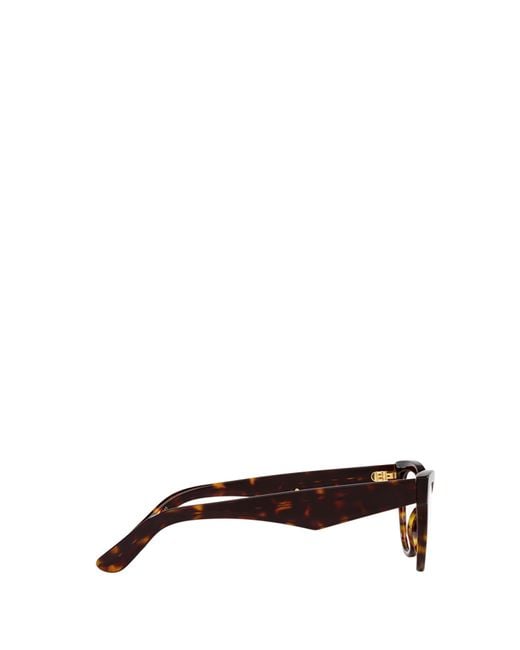 Dolce & Gabbana White Eyewear Butterfly Frame Glasses