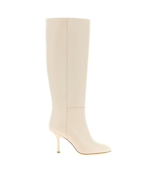 Stuart Weitzman White 'Madison' Boots