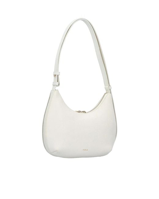 Furla White Goccia S Shoulder Bag