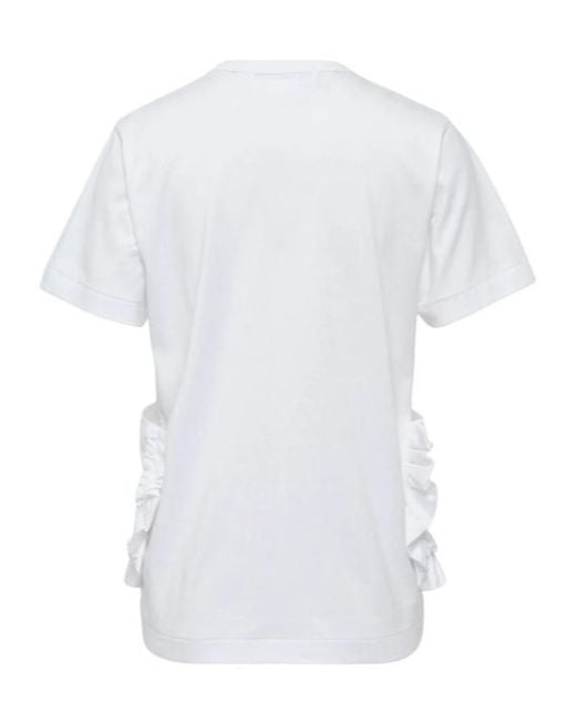 Comme des Garçons White Comme Des Garçons Girl Ruffle Pocket Crewneck T-Shirt
