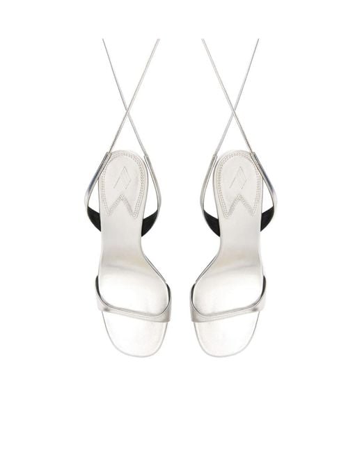 The Attico White The Ora Sandals