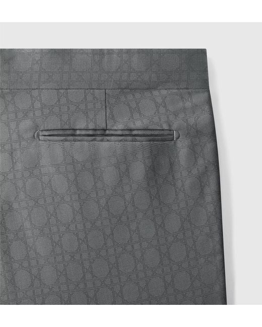 Dior Gray Long-Sleeved Suit Jacket Set for men