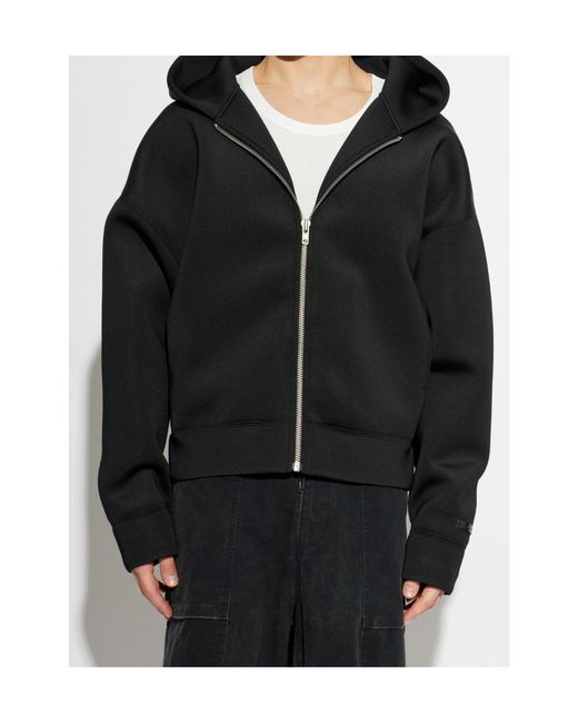 Entire studios Black Zip-Up Hoodie for men