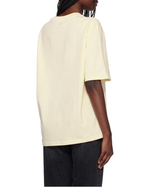 AMI Natural Logo Patch Crewneck T-Shirt for men