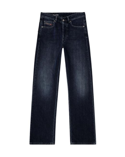 DIESEL Blue 1971 D-Sent-S1 Shaded Embroidered Jeans