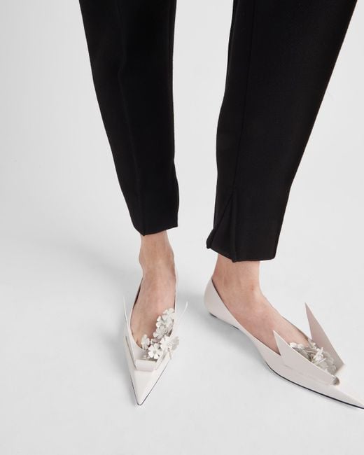 Prada Black High-Waist Tapered-Leg Trousers