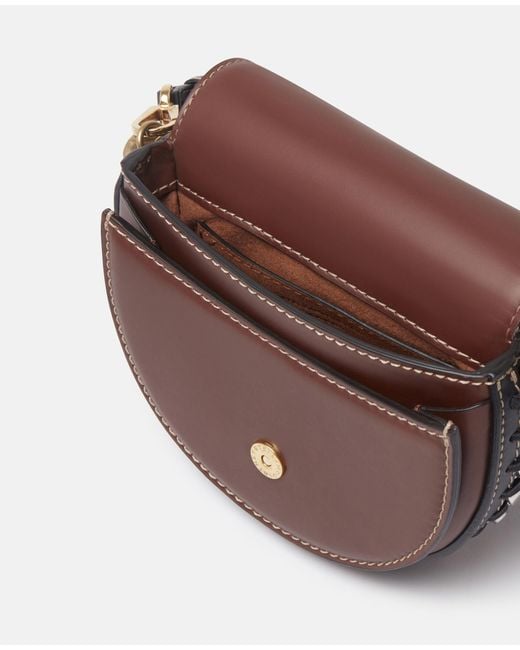 Stella McCartney Brown Frayme Two-Tone Shoulder Bag