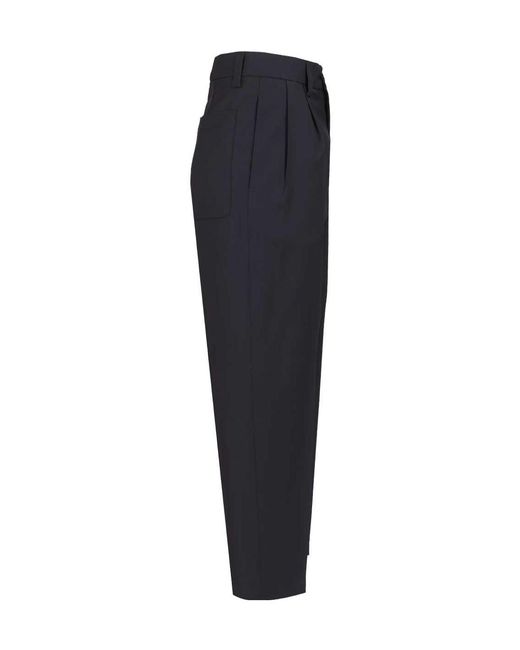 Barena Blue Roxanne Pleated Pants