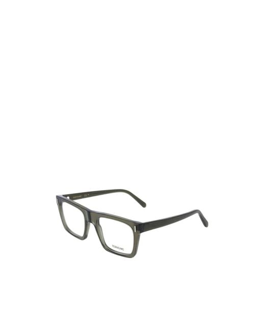 Ferragamo Metallic Optical Glasses for men