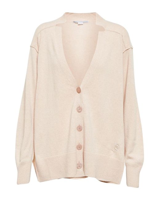 Stella McCartney Natural Cashmere And Wool Cardigan