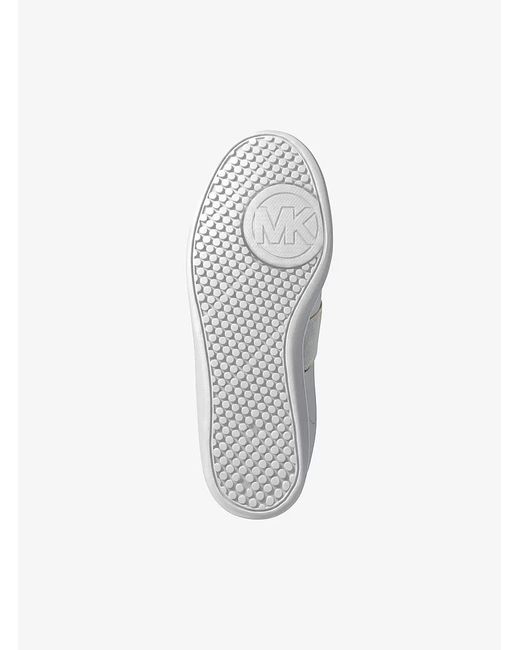 MICHAEL Michael Kors White Jovie Leather Sneakers