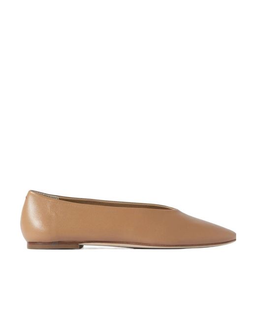 Aeyde Brown Kirsten Ballet Shoes