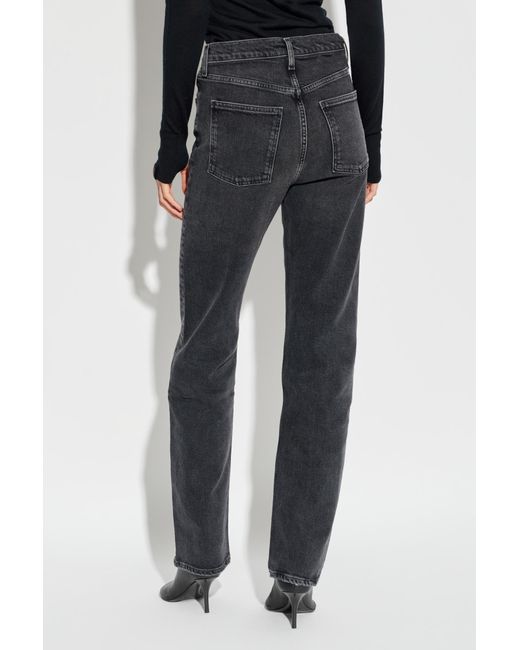 Agolde Gray 90S Pinch Waist Jeans