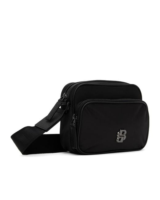 Boss Black Logo-Plaque Shoulder Bag for men