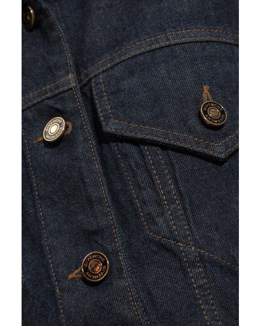 Givenchy Blue Chest Pocket Denim Jacket
