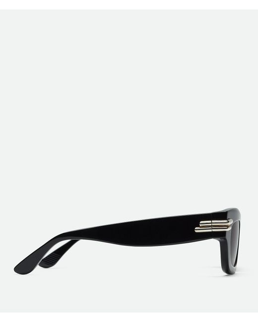 Bottega Veneta Black Eyewear Rectangle Frame Sunglasses for men