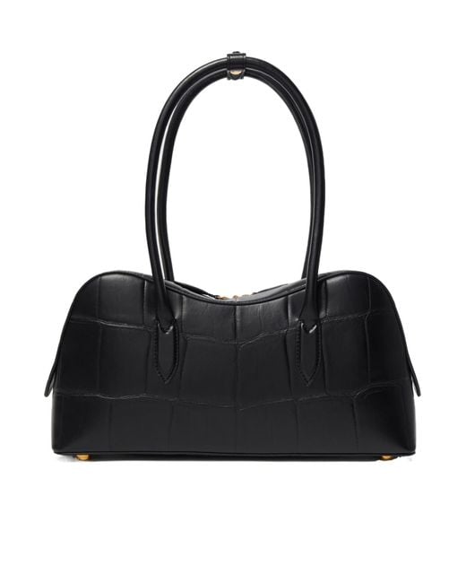 Stella McCartney Black Ryder Embossed Shoulder Bag