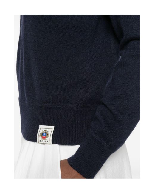 Bally Blue Long-Sleeved Sweater