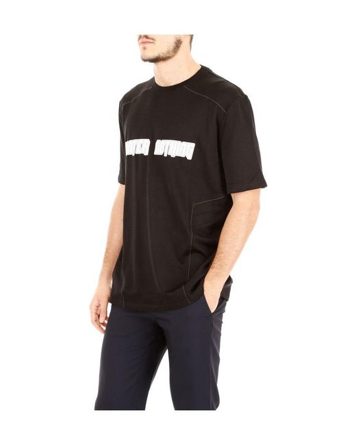 Lanvin Black 'Enter Nothing'Printed T-Shirt for men