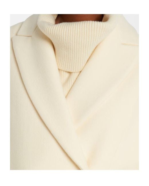 Jacquemus Natural Virgin Wool Coat