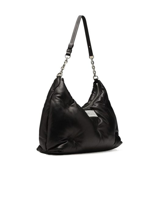 Maison Margiela Black Glam Slam Medium Shoulder Bag