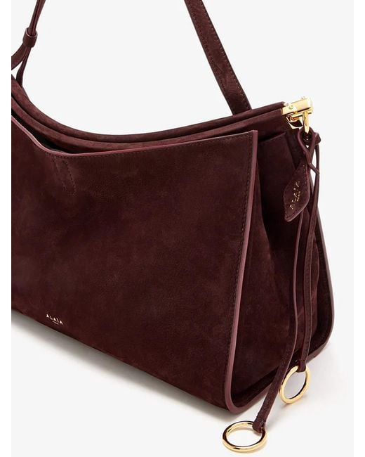 Alaïa Purple Click Pocket Shoulder Bag
