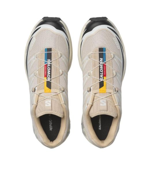 Salomon Lab White Salomon Xt-6 Rainy Day Lace-Up Sneakers for men