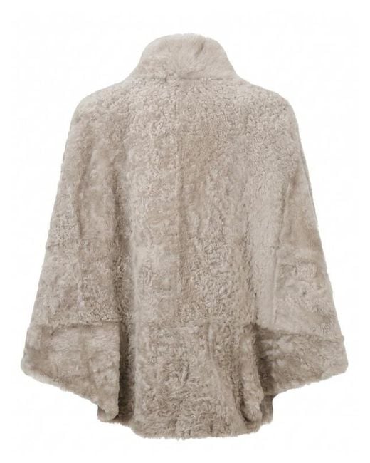 Brunello Cucinelli Gray Shearling Jacket