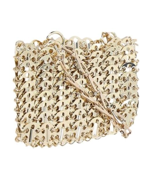 Rabanne Metallic Rabanne 1969 Nano Chained Mini Shoulder Bag