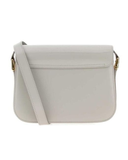 A.P.C. Gray Grace Small Shoulder Bag