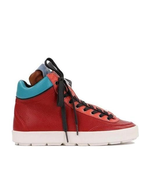 Dolce & Gabbana Red Strap-Up Casual Sneakers for men