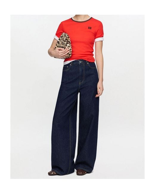 Ganni Red T-Shirt