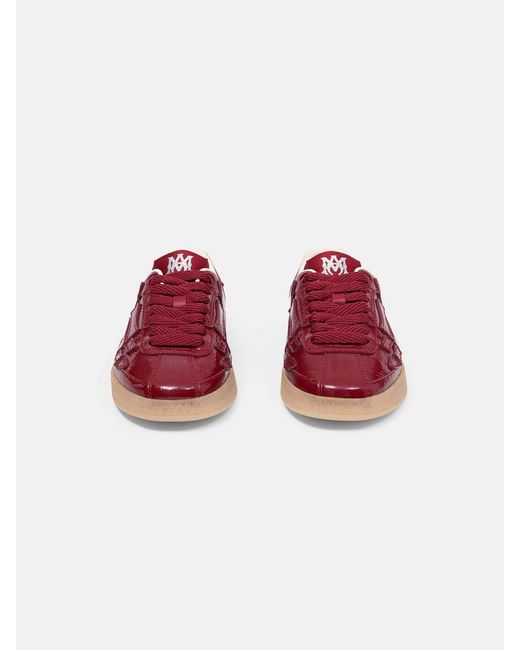 Amiri Red Low Top Lace Up Sneakers