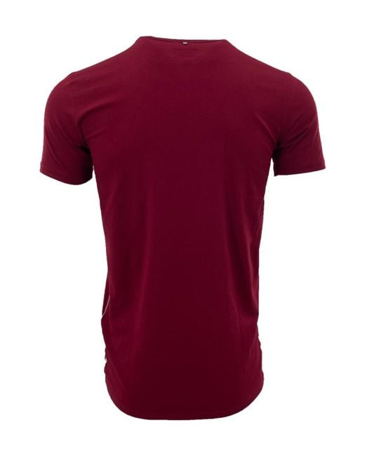 Armani Jeans Red Item O-Neck Short-Sleeved T-Shirt for men