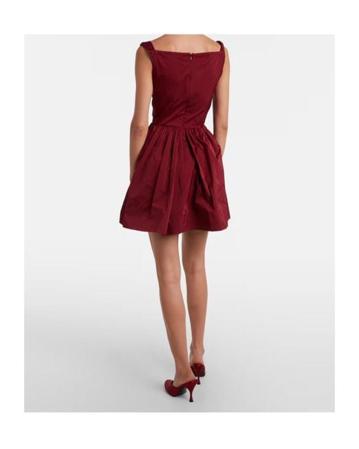 Vivienne Westwood Red Mini Sunday Draped Corset Dress