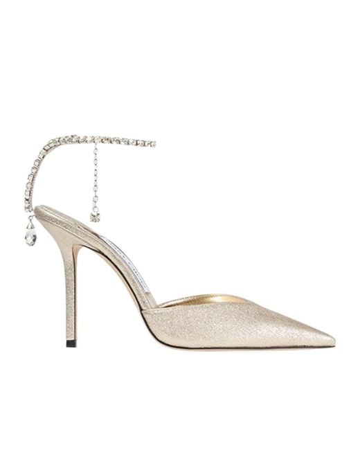 Jimmy Choo Natural Pointed-Toe High Heels
