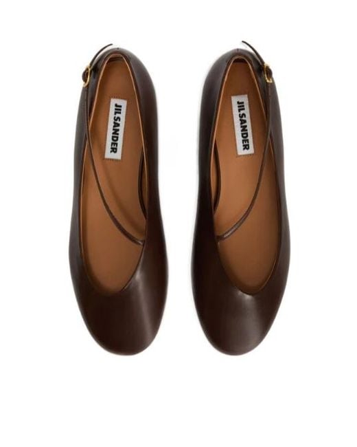Jil Sander Brown Elyss Ballerina