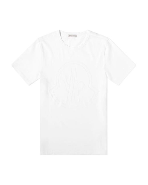 Moncler White Item O-Neck Short-Sleeved T-Shirt for men
