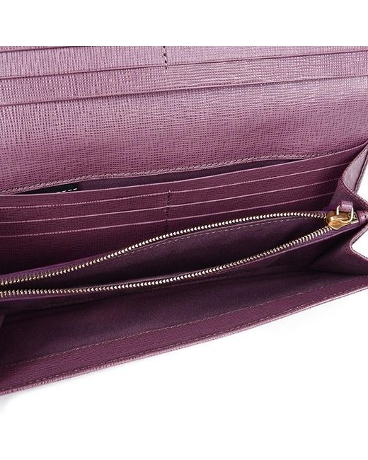 Fendi Purple Long Purse